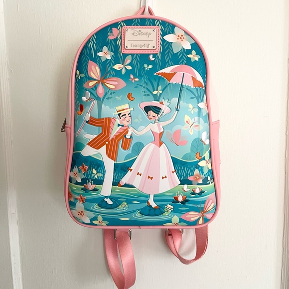 Loungefly Bags Loungefly Pink Mary Poppins Mini Backpack Poshmark